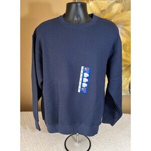 New With Tags Fruit Of The Loom Solid Blue Sweatshirt Men’s Size Large